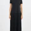 Clearance - Midi Dress in Black Women Dresses