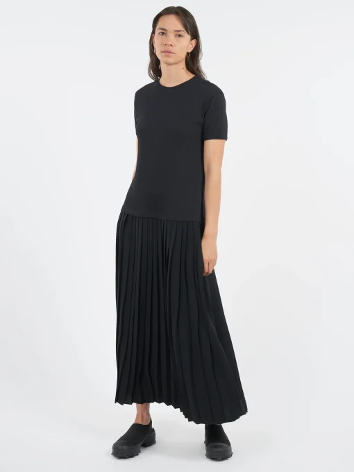 Clearance - Midi Dress in Black Women Dresses
