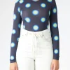 Best - Print Long-Sleeve Bodysuit in Black Women Intimates