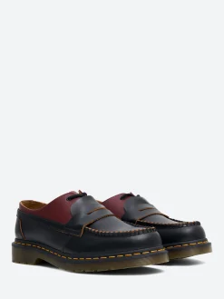 Online x Dr. Martens - Men's 1461 Penton Mash Up in Black and Cherry Shoes | Loafers