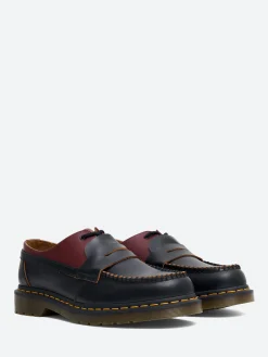 New x Dr. Martens - 1461 Penton Mash Up in Black and Cherry Women Shoes | Loafers