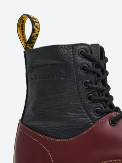 Online x Dr. Martens - 1460 Twisted and Reimagined in Black and Cherry Women Boots