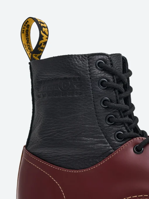 Online x Dr. Martens - 1460 Twisted and Reimagined in Black and Cherry Women Boots