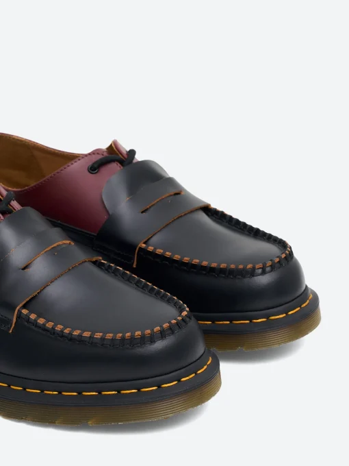 New x Dr. Martens - 1461 Penton Mash Up in Black and Cherry Women Shoes | Loafers