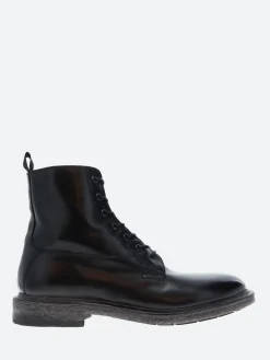 Fashion - 65301 Lace Up Boots in Nero Tebe Boots