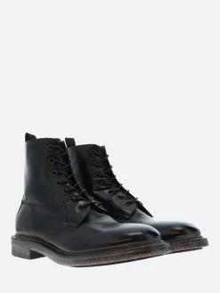 Fashion - 65301 Lace Up Boots in Nero Tebe Boots