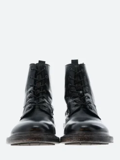 Fashion - 65301 Lace Up Boots in Nero Tebe Boots
