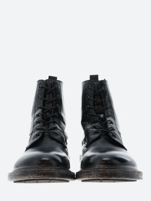 Fashion - 65301 Lace Up Boots in Nero Tebe Boots