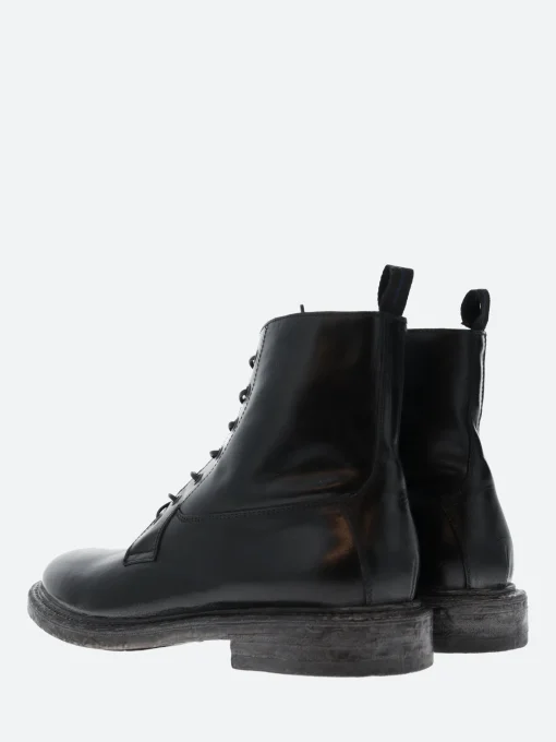 Fashion - 65301 Lace Up Boots in Nero Tebe Boots
