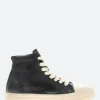 New - 32502B High Top Sneakers in Nero Vintage Women Sneakers