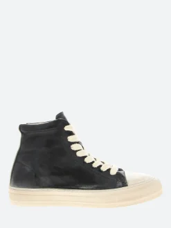 New - 32502B High Top Sneakers in Nero Vintage Women Sneakers