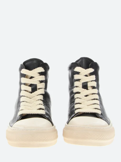 New - 32502B High Top Sneakers in Nero Vintage Women Sneakers