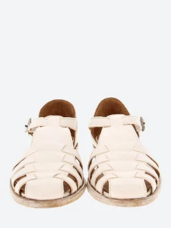 Sale - 1GS326 Fisherman Sandal in Bianco Cusna Women Overalls & Jumpsuits | Sandals