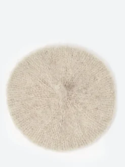 New - Hanki Beret in Natural Light Grey Women Hats | Belts