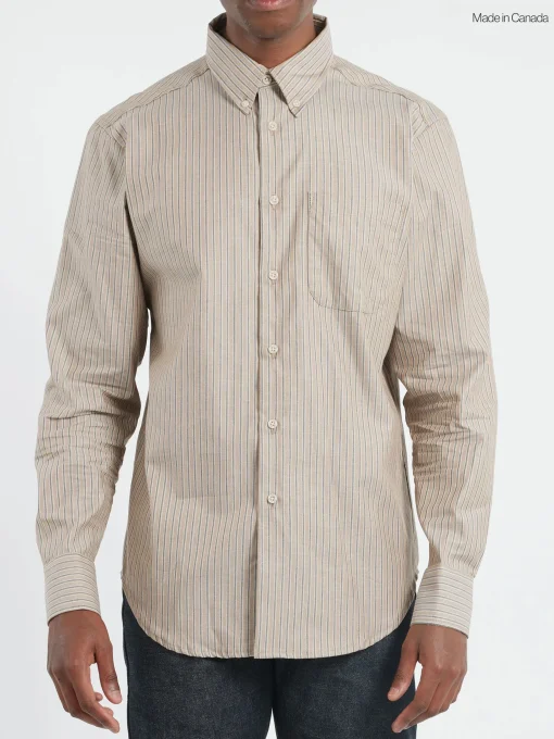 New Naked & Famous - Soft Finish Classic Stripe Easy Shirt in Button-Ups