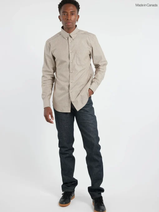 New Naked & Famous - Soft Finish Classic Stripe Easy Shirt in Button-Ups