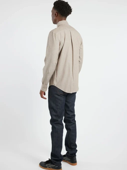 New Naked & Famous - Soft Finish Classic Stripe Easy Shirt in Button-Ups