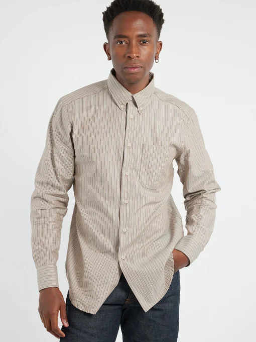 New Naked & Famous - Soft Finish Classic Stripe Easy Shirt in Button-Ups