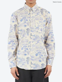 Fashion - Linen Cats Easy Shirt in Button-Ups