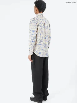 Fashion - Linen Cats Easy Shirt in Button-Ups
