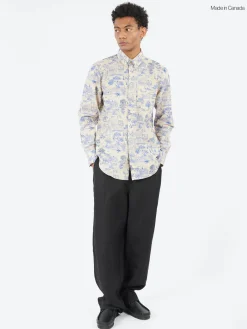 Fashion - Linen Cats Easy Shirt in Button-Ups