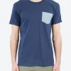 Best - Pocket Tee in Navy and Pale Blue T-Shirts