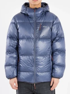 Outlet - Mountain Lodge Down Hoodie in Blue Outerwear