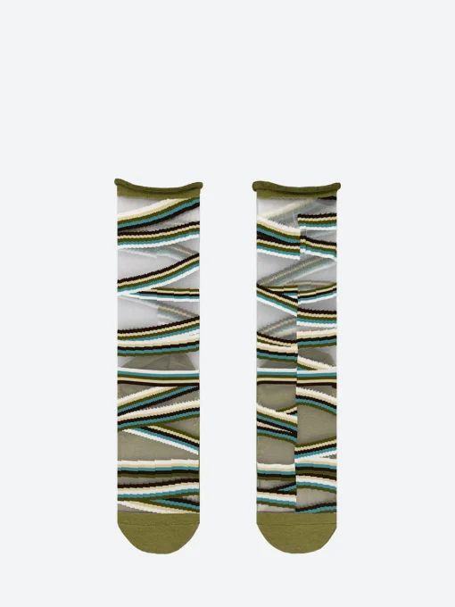 Outlet - Olive Bias Sock Women Socks & Hosiery | Belts