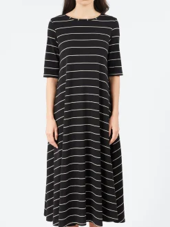 Best - B107 Flared Striped Dress in Women Dresses