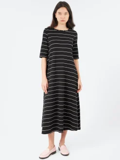 Best - B107 Flared Striped Dress in Women Dresses