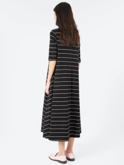 Best - B107 Flared Striped Dress in Women Dresses