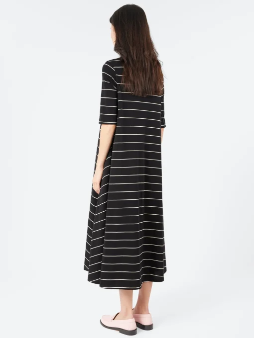 Best - B107 Flared Striped Dress in Women Dresses