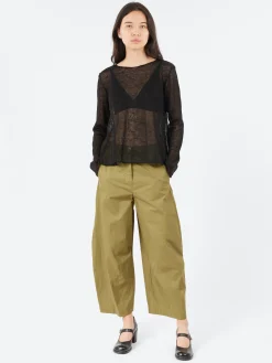 Sale - Karate Trousers in Cactus Green Women Pants