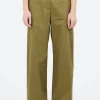 New - Pelleovo Trousers in Cactus Green Women Pants