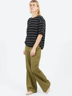 New - Pelleovo Trousers in Cactus Green Women Pants