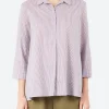 Clearance - V-Neck Blouse in Riga Iris Women Tops & Blouses