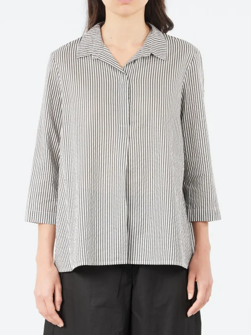 Hot - V-Neck Blouse in Riga Shadow Women Tops & Blouses