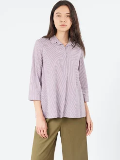 Clearance - V-Neck Blouse in Riga Iris Women Tops & Blouses