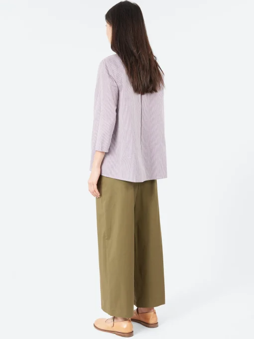 Clearance - V-Neck Blouse in Riga Iris Women Tops & Blouses