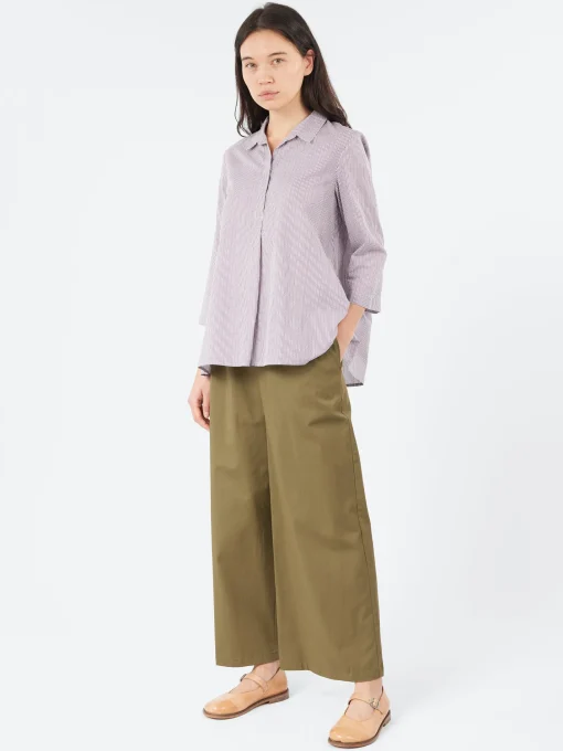 Clearance - V-Neck Blouse in Riga Iris Women Tops & Blouses