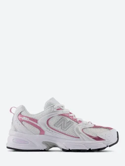 Discount - 530 in White with Pink Women Sneakers