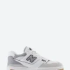 New - 550 in White with Slate Sneakers