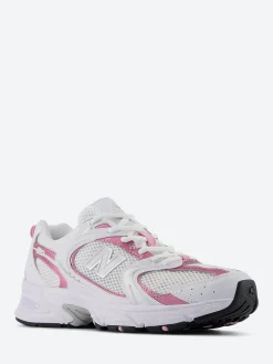 Discount - 530 in White with Pink Women Sneakers