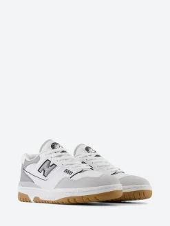 New - 550 in White with Slate Sneakers