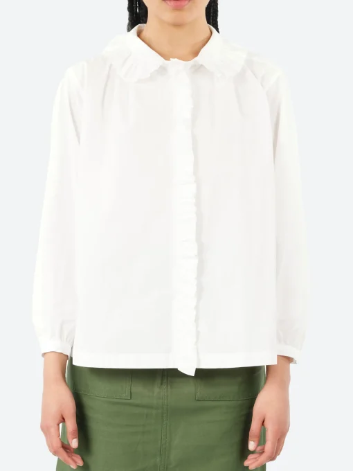 Best - French Blouse in White Women Tops & Blouses