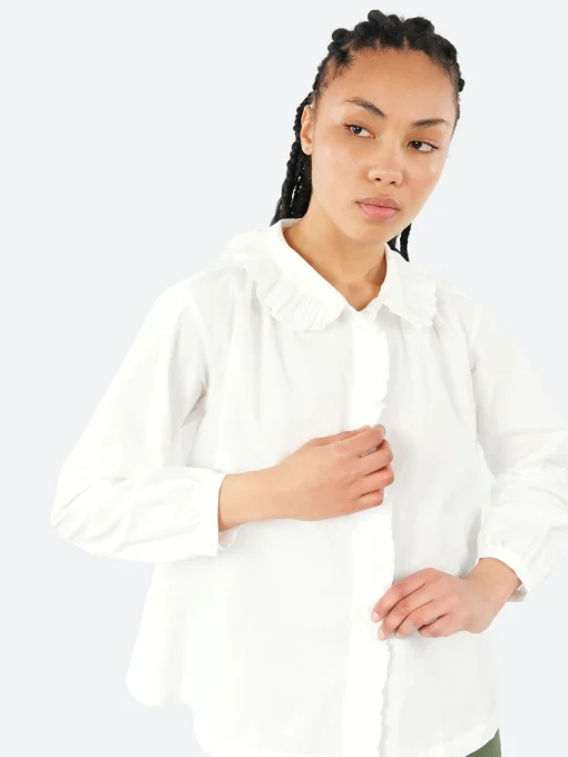 Best - French Blouse in White Women Tops & Blouses