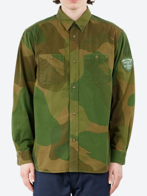 Discount - Utility Shirt in Green Button-Ups
