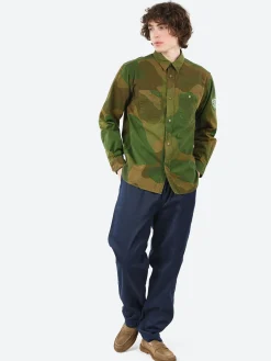 Discount - Utility Shirt in Green Button-Ups