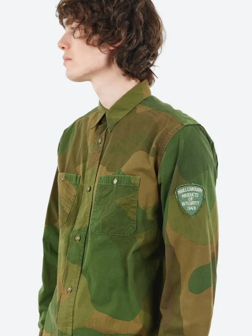 Discount - Utility Shirt in Green Button-Ups