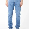 Hot - Lean Dean in Lost Orange (Light Blue Wash) Pants | Denim